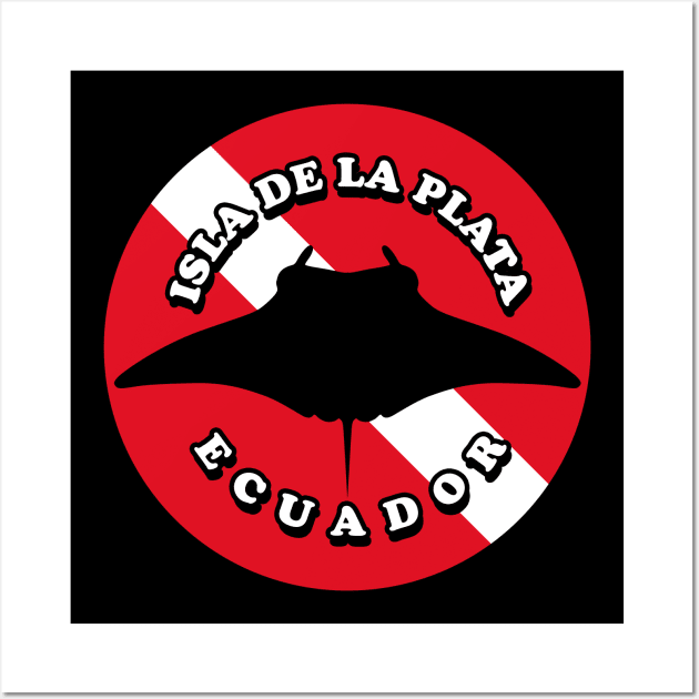 Isla De La Plata Ecuador | Manta Ray Scuba Diving Wall Art by TMBTM